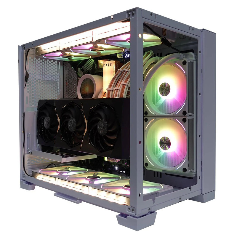 (Pre-Built) Gaming PC intel i7-11700KF w/ MSI RTX 3080 Suprim X LHR & Lian Li Mini Dynamic 011 - Snow Edition